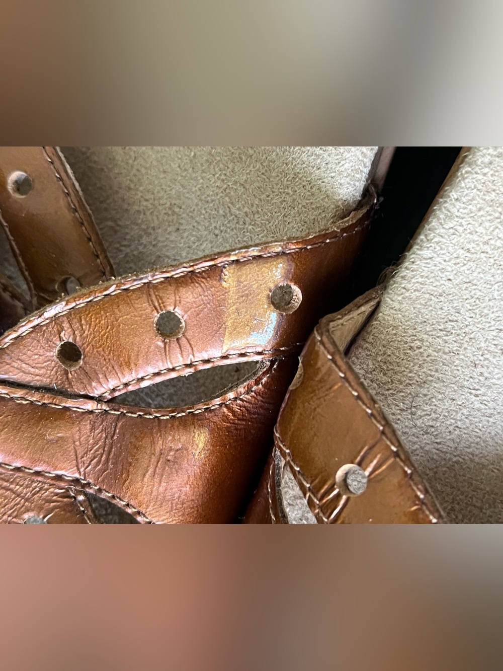 Dansko Sissy Patent Leather Copper Brown Clog Sandals Sz 40(US9.5-10) 9805162200 - Picture 7 of 15